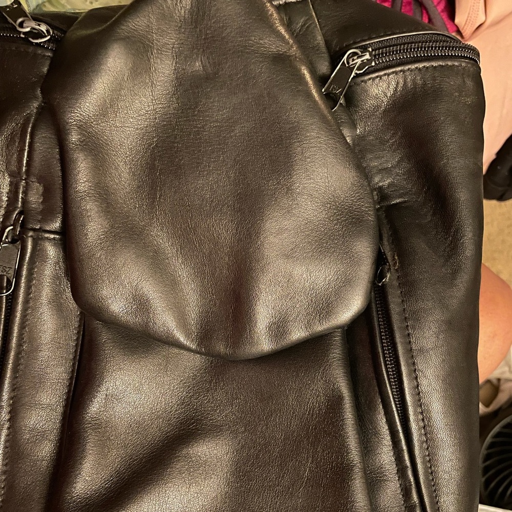 Leather Knapsack - image 1